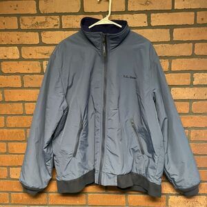 L.L. Bean Mens Blue Full Zip Jacket Size Large